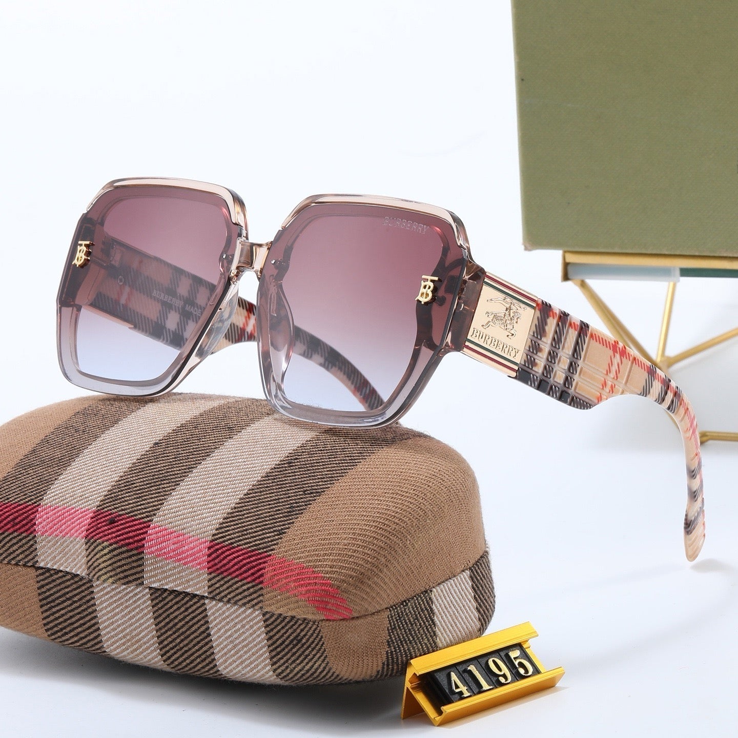 5-color fashionable BUR letter sunglasses