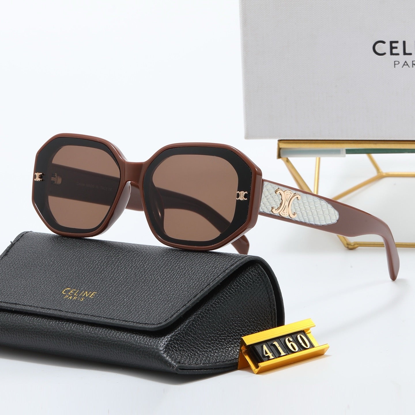 4-color fashion CE letter sunglasses