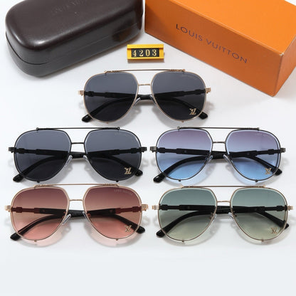 5-color fashionable four-leaf clover letter sunglasses