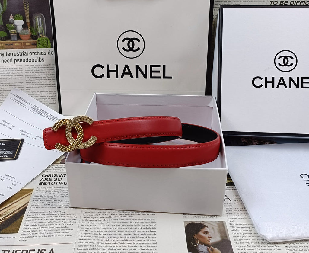 Susan Belt 5 Colors Luxury Double C Rhinestone Belt – Vivian Susan