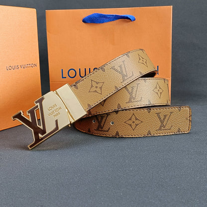 3-color luxury four-leaf clover double-sided flower belt