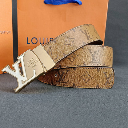 3-color luxury four-leaf clover double-sided flower belt