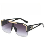 6-color fashion new one-piece lens Lion King one-piece hollowed-out sunglasses