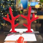 Christmas Elk Antler Hairpin