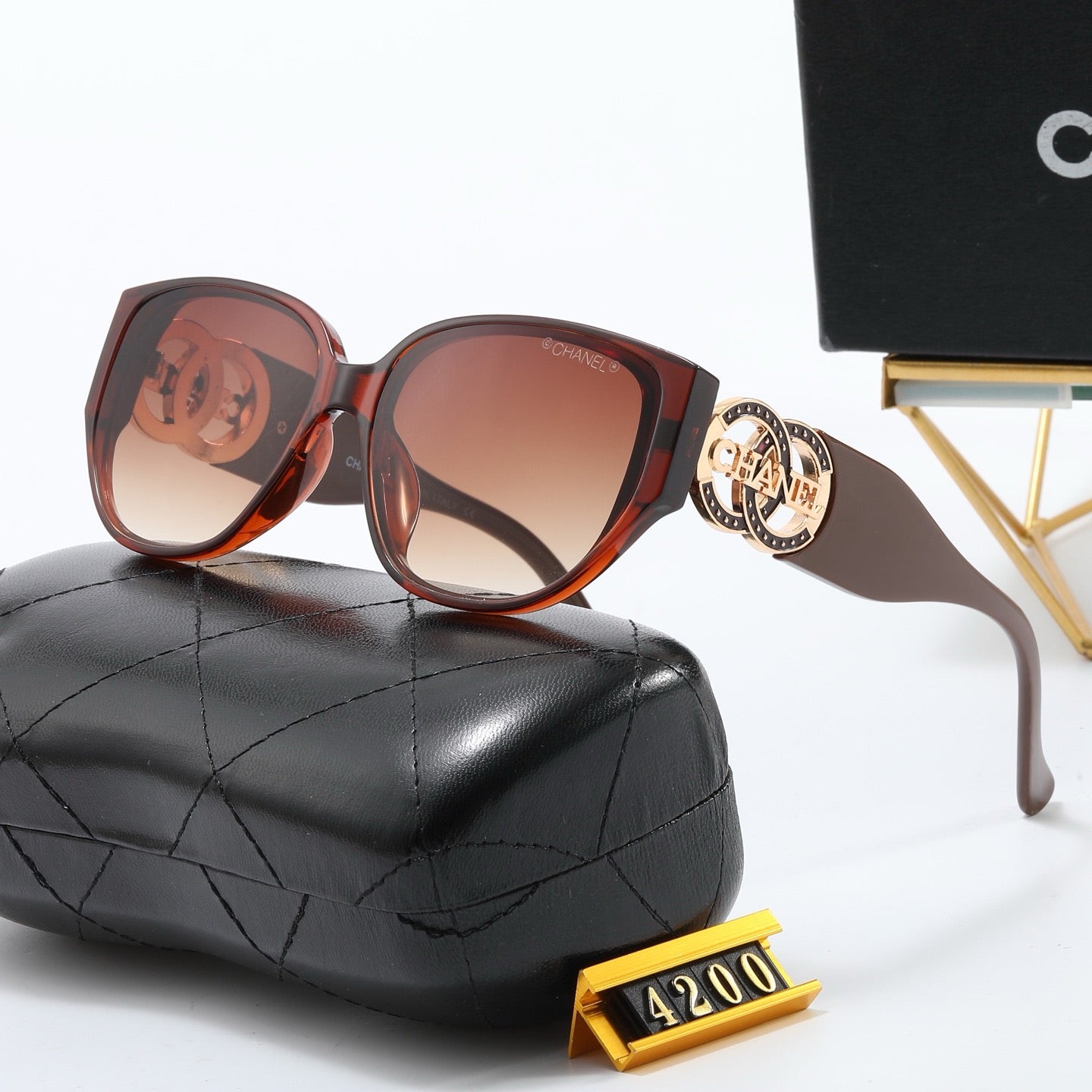 5-color fashion CC letter sunglasses