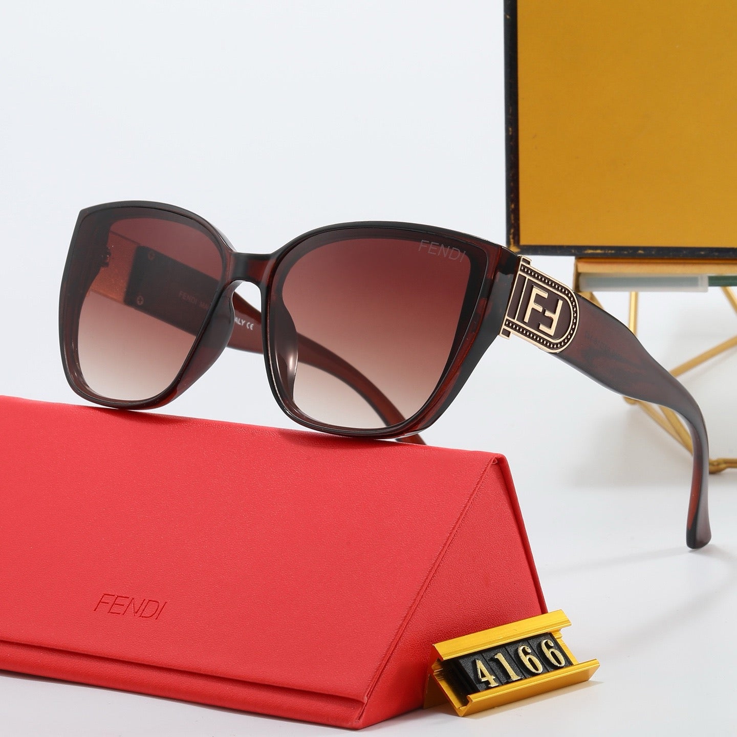4-color fashion FF letter sunglasses