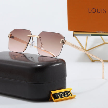 5-color fashionable four-leaf clover letter sunglasses