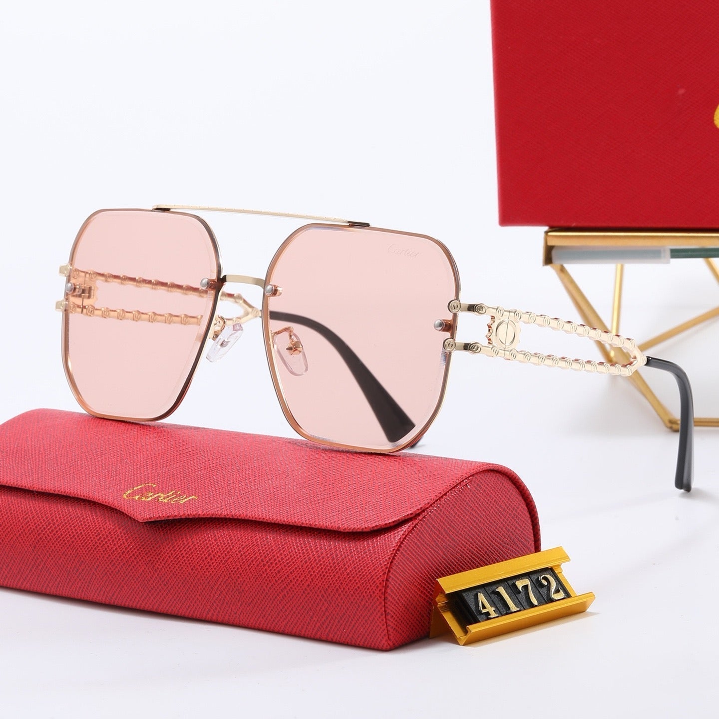 7-color fashion Car letter sunglasses