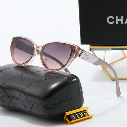 4-color fashion double C letter sunglasses