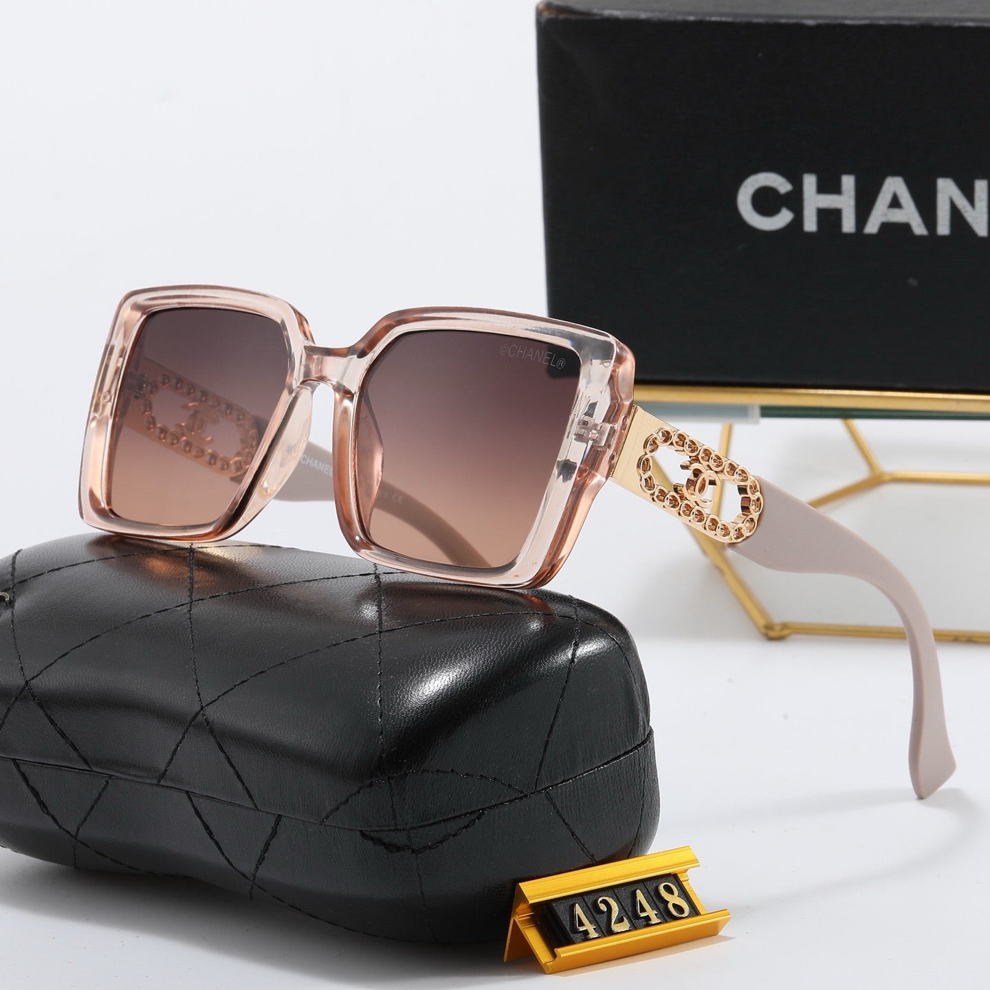 5-color fashion CC letter sunglasses