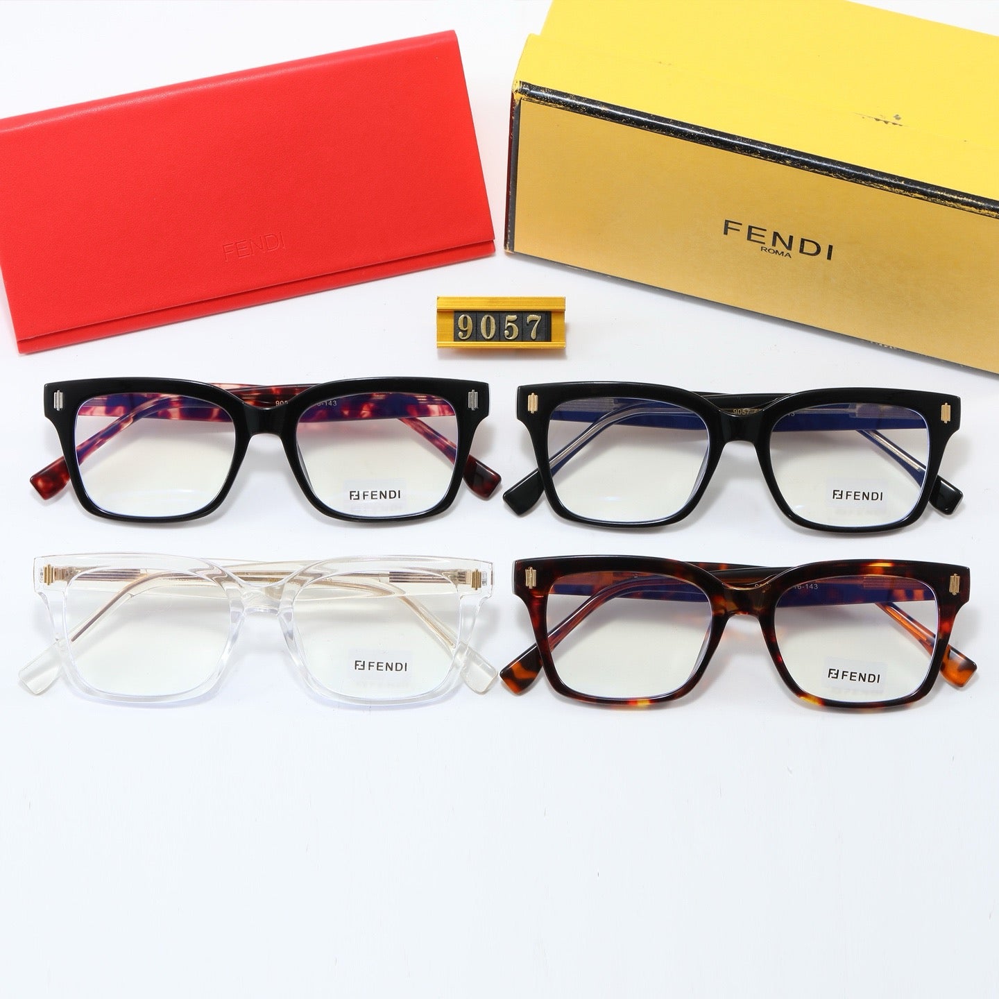 4-color fashion FF letter sunglasses