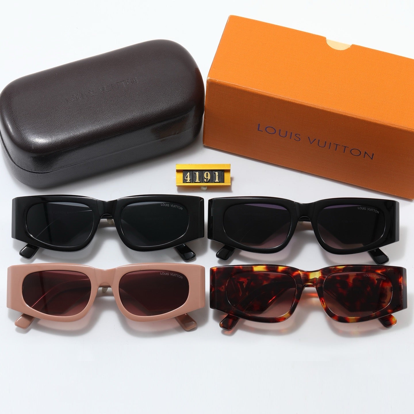 4-color fashion four-leaf clover letter sunglasses