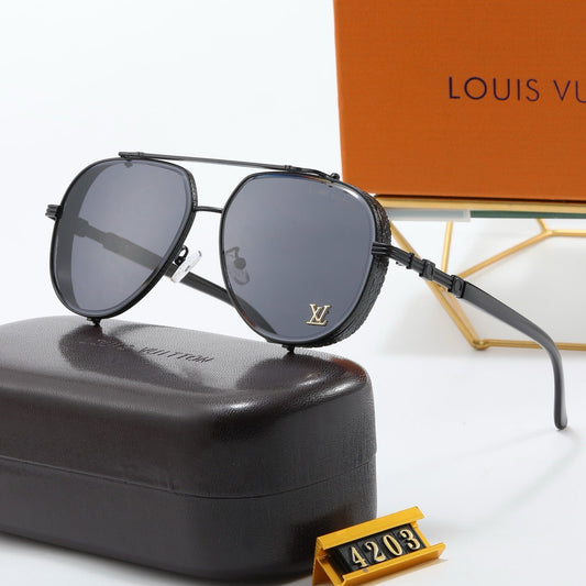 5-color fashionable four-leaf clover letter sunglasses