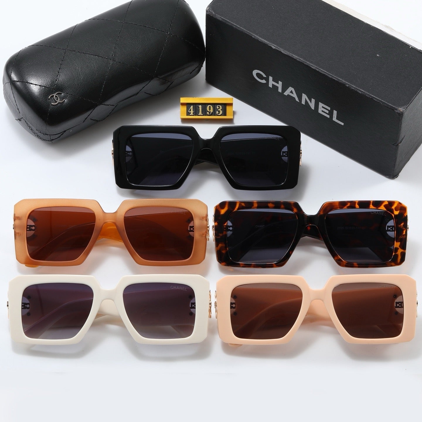 5-color fashion CC letter sunglasses
