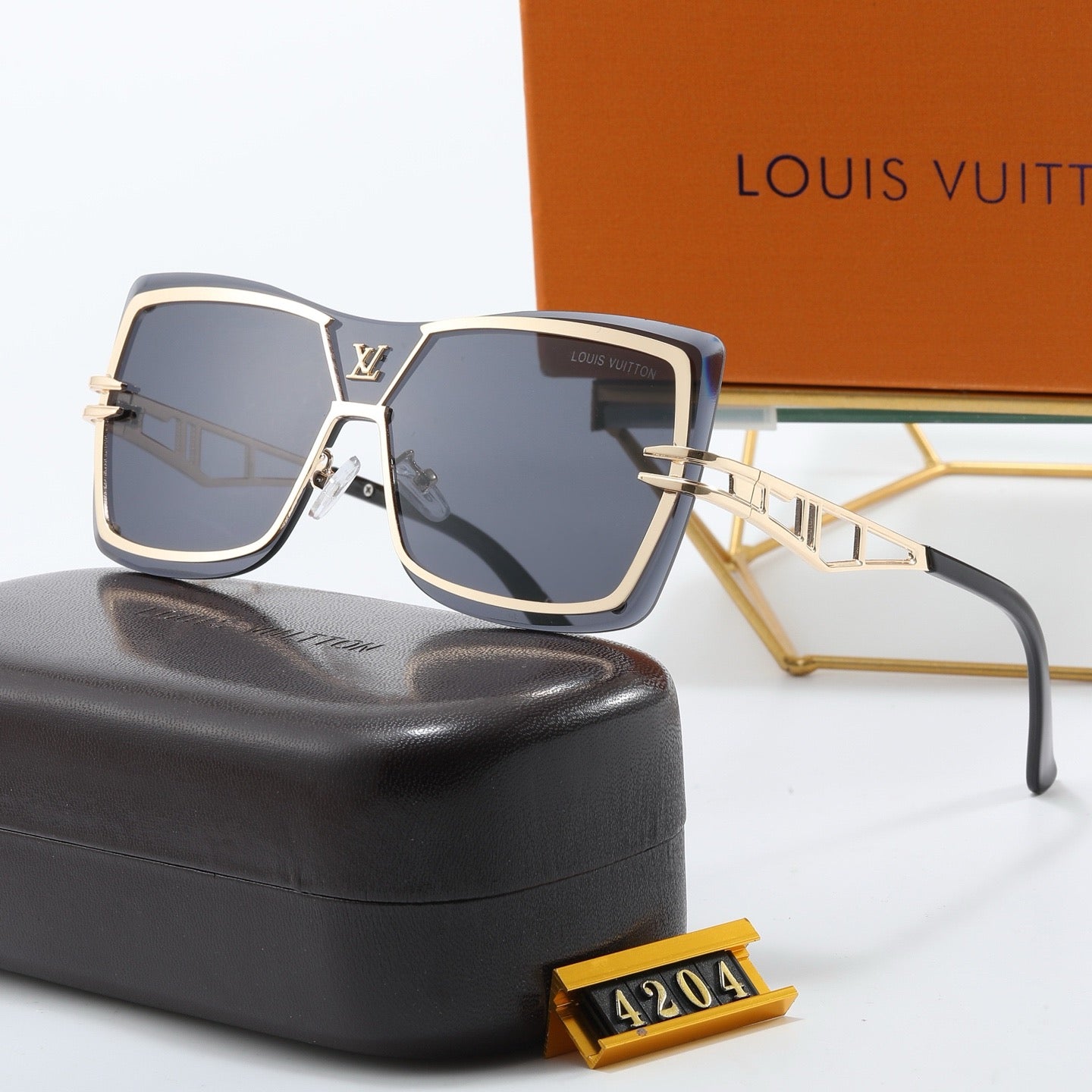 5-color fashionable four-leaf clover letter sunglasses