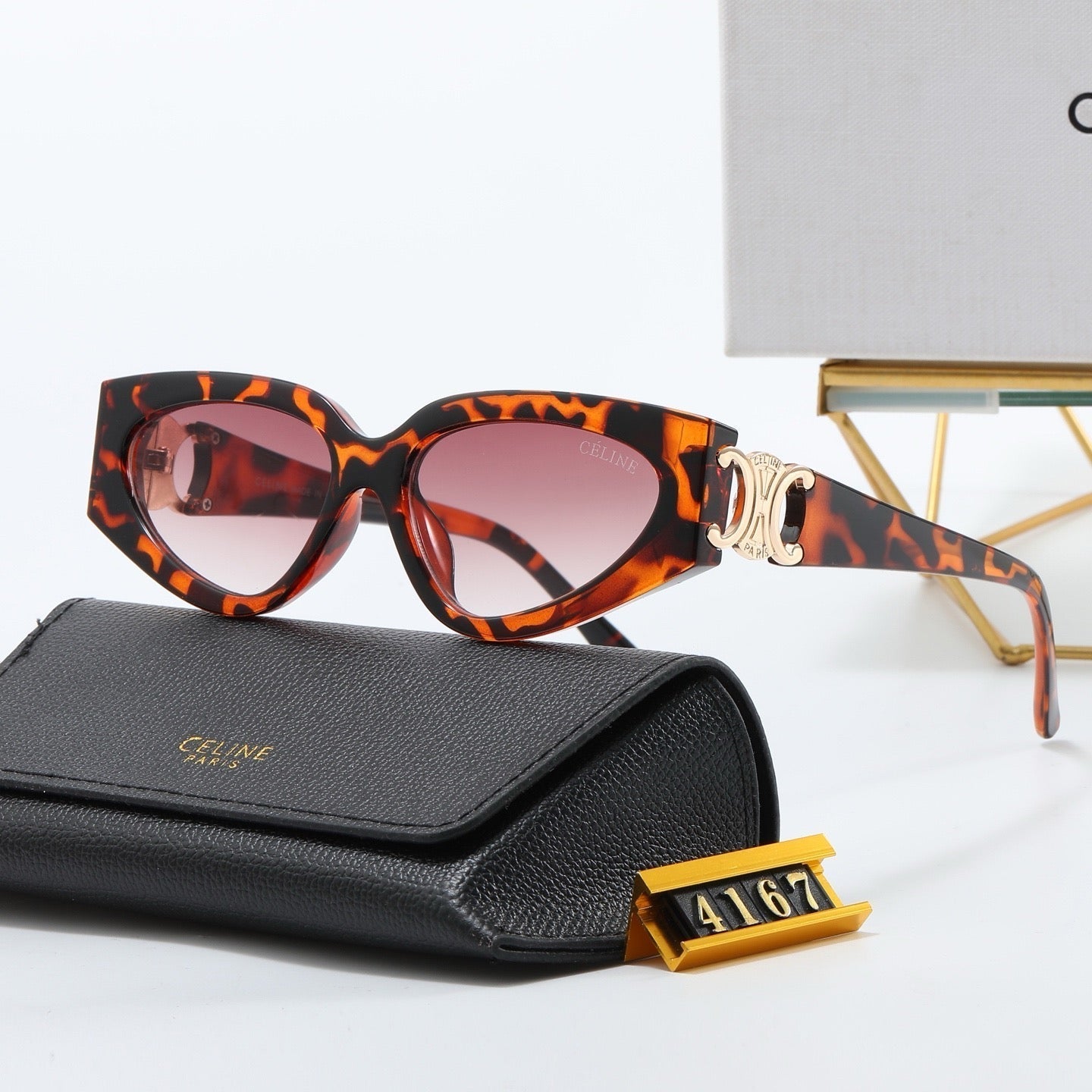 5-color fashion CE letter sunglasses