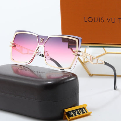 5-color fashionable four-leaf clover letter sunglasses