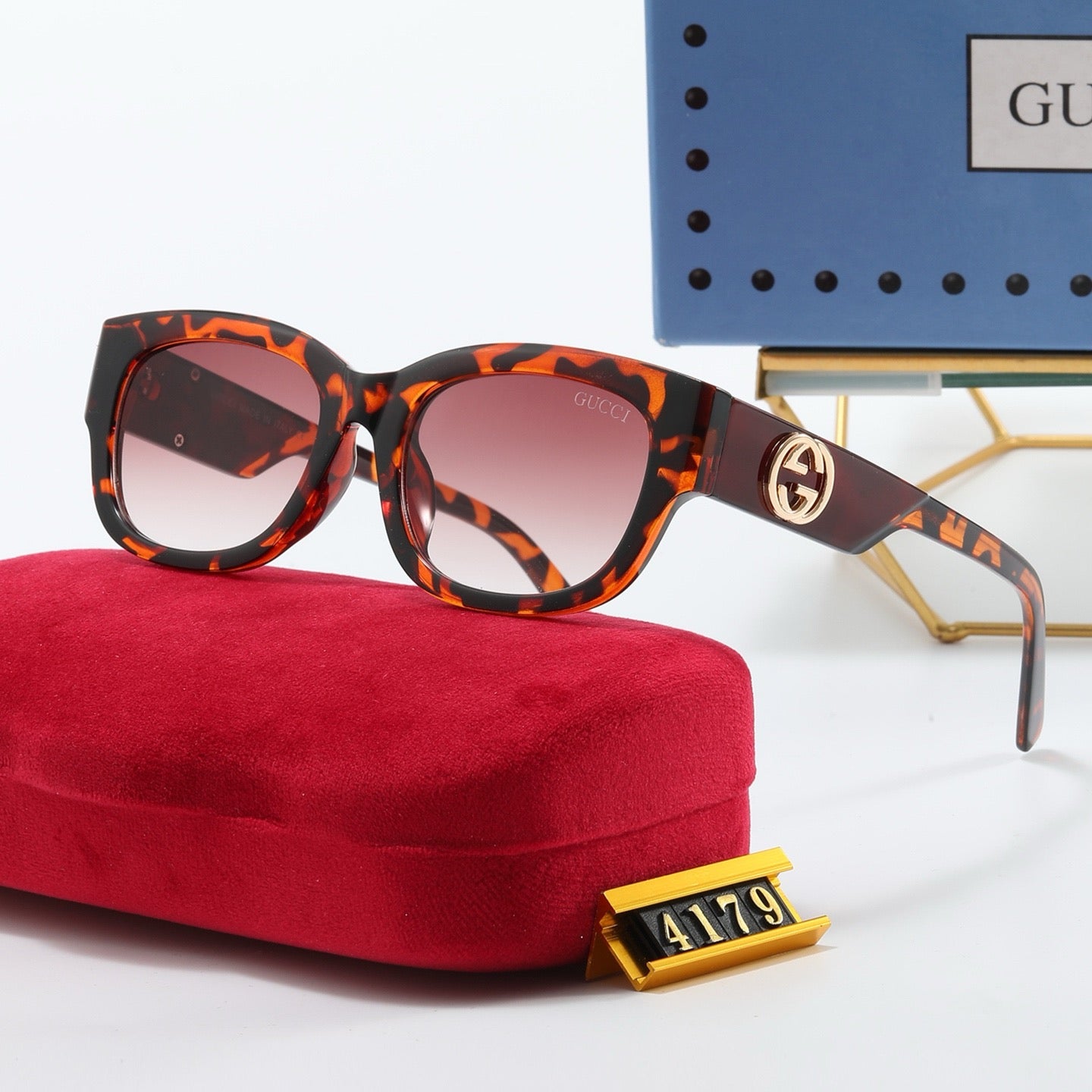 4-color fashionable GG letter sunglasses