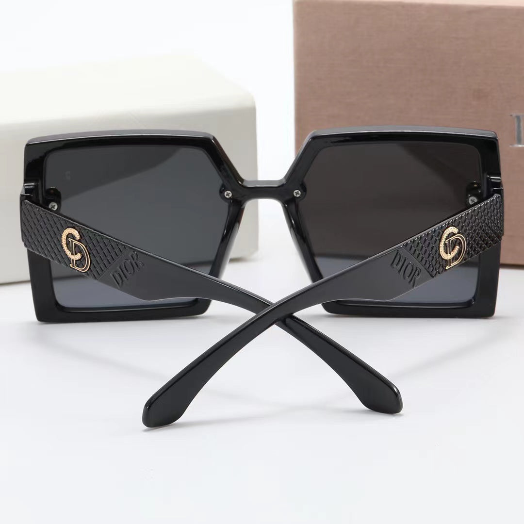 6-color fashion CD rhombus print polarized sunglasses