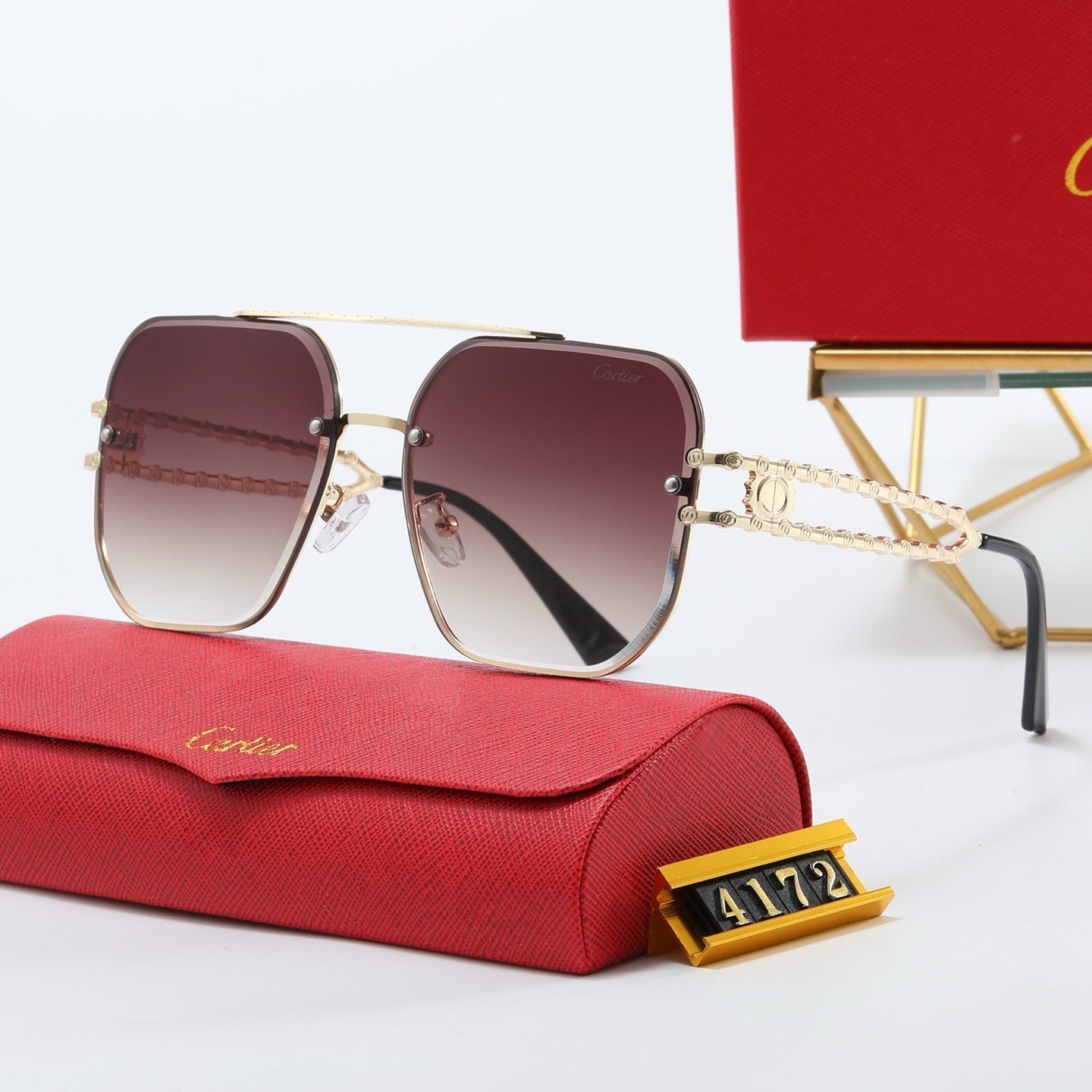 7-color fashion Car letter sunglasses