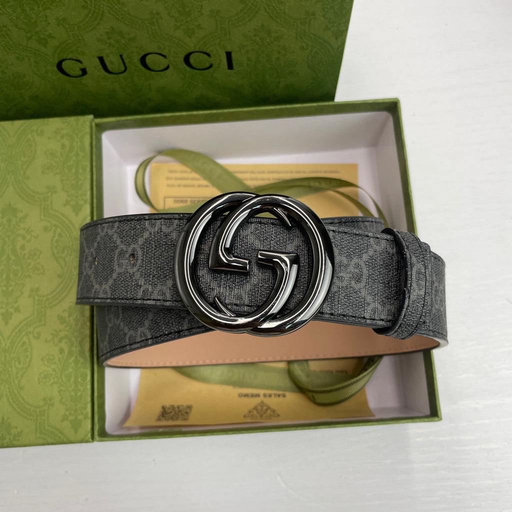 Susan Belt 4 Colors Classic double G pattern printed belt – Vivian Susan