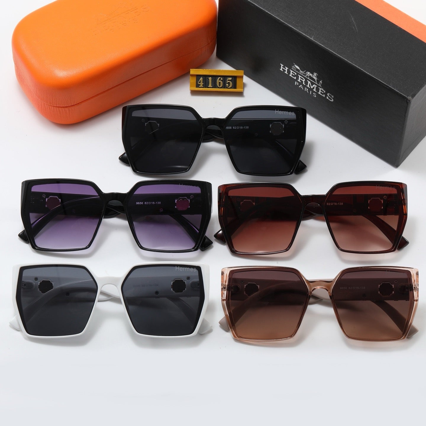 4-color fashion H letter sunglasses