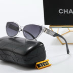4-color fashion double C letter sunglasses