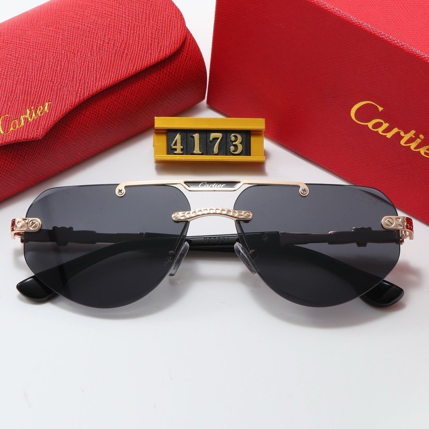 5-color fashion Car letter sunglasses