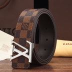 3 Colors luxury printed letter leather belt