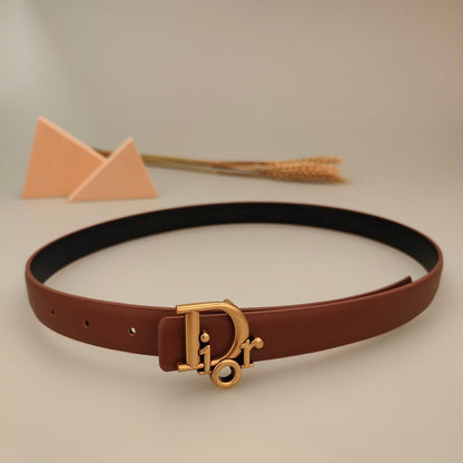 7 Colors Classic Alphabet Buckle Ladies Leather Belt